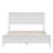 Modern White Solid Wood Full Platform Bed-912649016