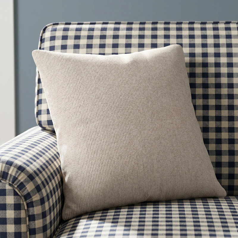 Arlington Square Pillow Cover, 22" x 22", Cream, Down
