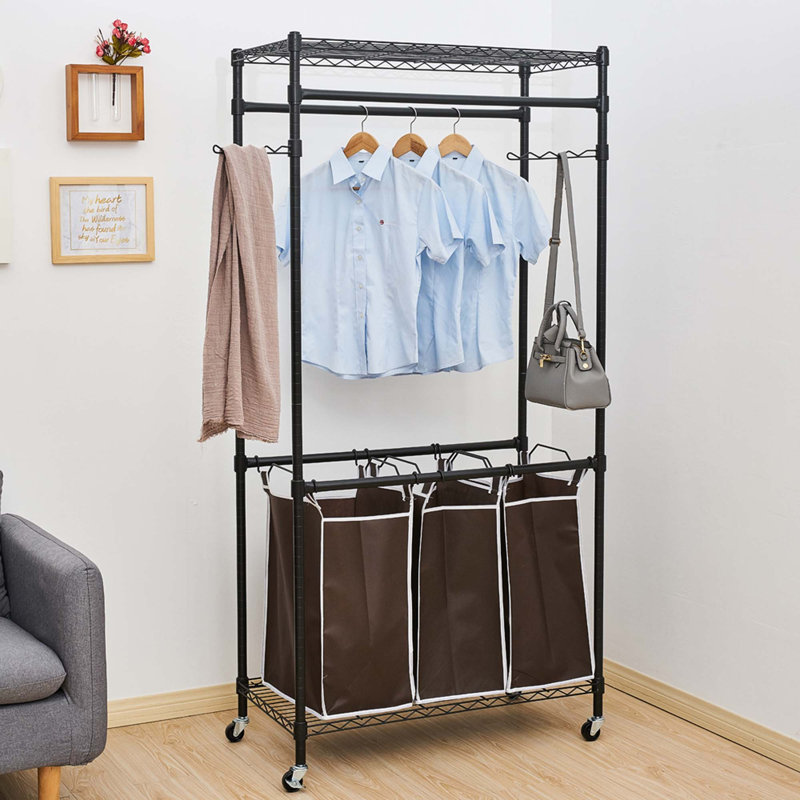 Portant à vêtements robuste de qualité commerciale