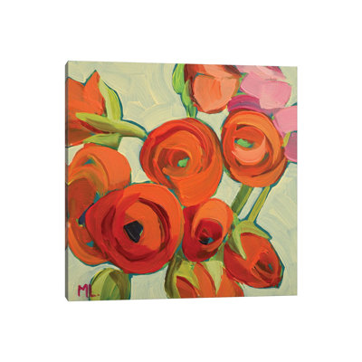 Ranunculus 1 Piece Wrapped Canvas Painting