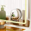 Meuble-lavabo de 46 po avec 10 tiroirs, miroir, tabouret, 3 modes d'éclairage, prise de courant, miroir coulissant silencieux pour chambre à coucher et port commode personnalisable
