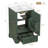 20 Inch Bathroom Vanity With Ceramic Sink, Soft Close Door, Adjustable U-Shaped Shelf, Compartment Drawer And Door Storage Rack, Modern Style, Space-Saving Design-2058705189