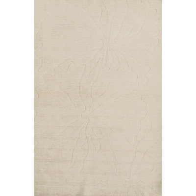 Hand Woven Silk and Wool Area Rug