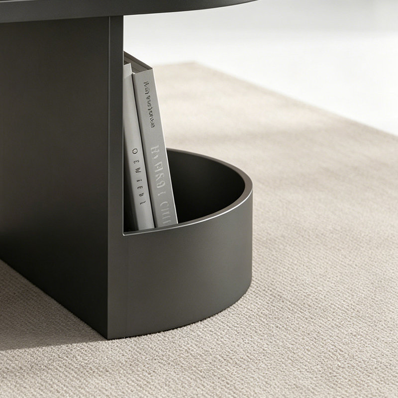 Table basse haut de gamme pour petits appartements, White/Taupe