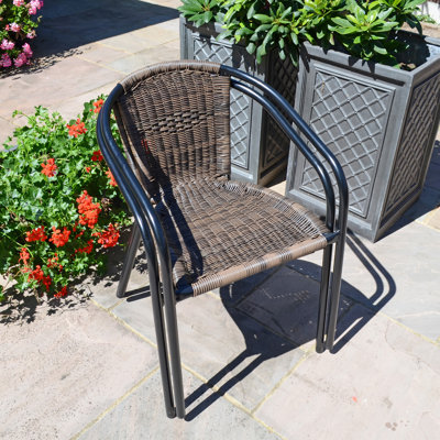 NOVA BISTRO 60cm Mosaic Table with San Remo Chair Garden Set