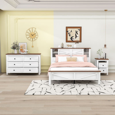 Ensemble de chambre à coucher 3 pièces Andrenae
