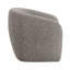 Chaise d'appoint en tweed brun et gris