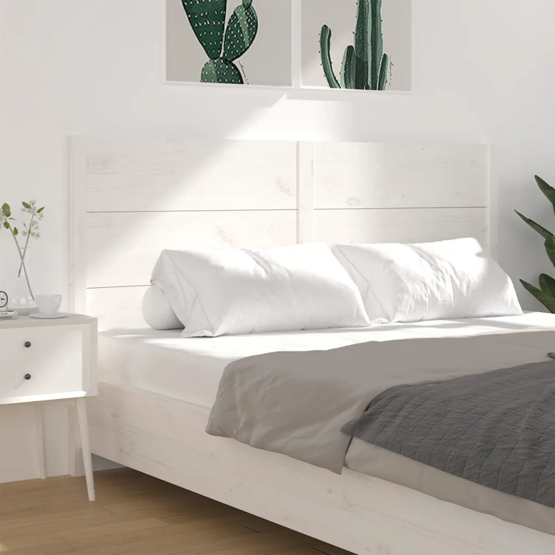 Manseau Solid Wood Headboard, White, 146 x 100 cm