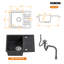 HOROW 450mm Black Quartz Stone Single Bowl Kitchen Sink with Tap Hole