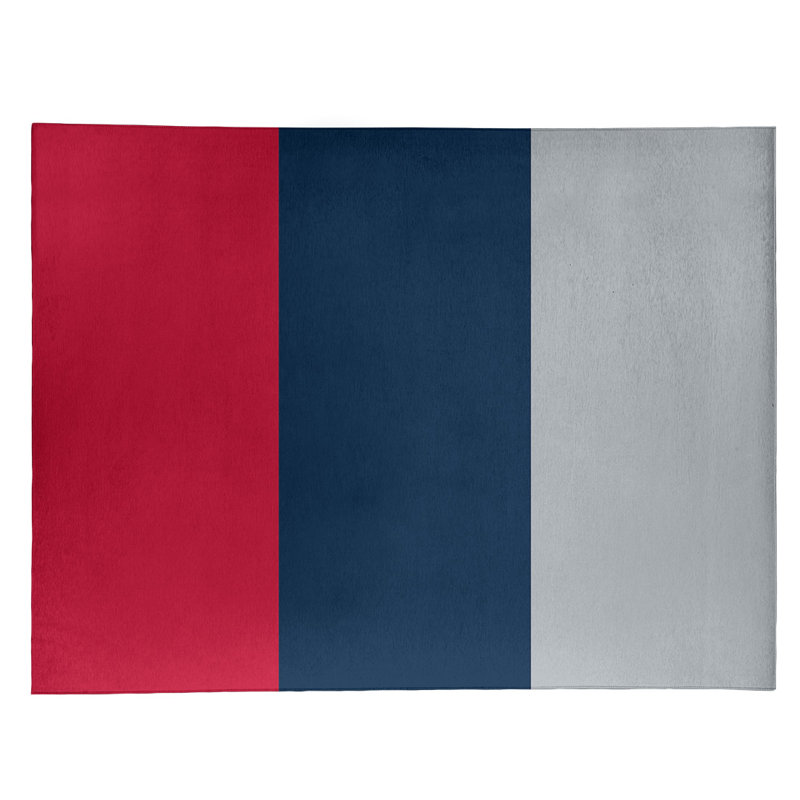 Tapis en poly-rayures de football new england, Rectangle 8 pi x 10 pi
