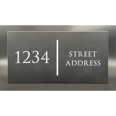 Illuminated Aluminum Address Sign