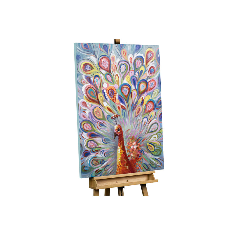 Acrylbild Pfau En Couleur