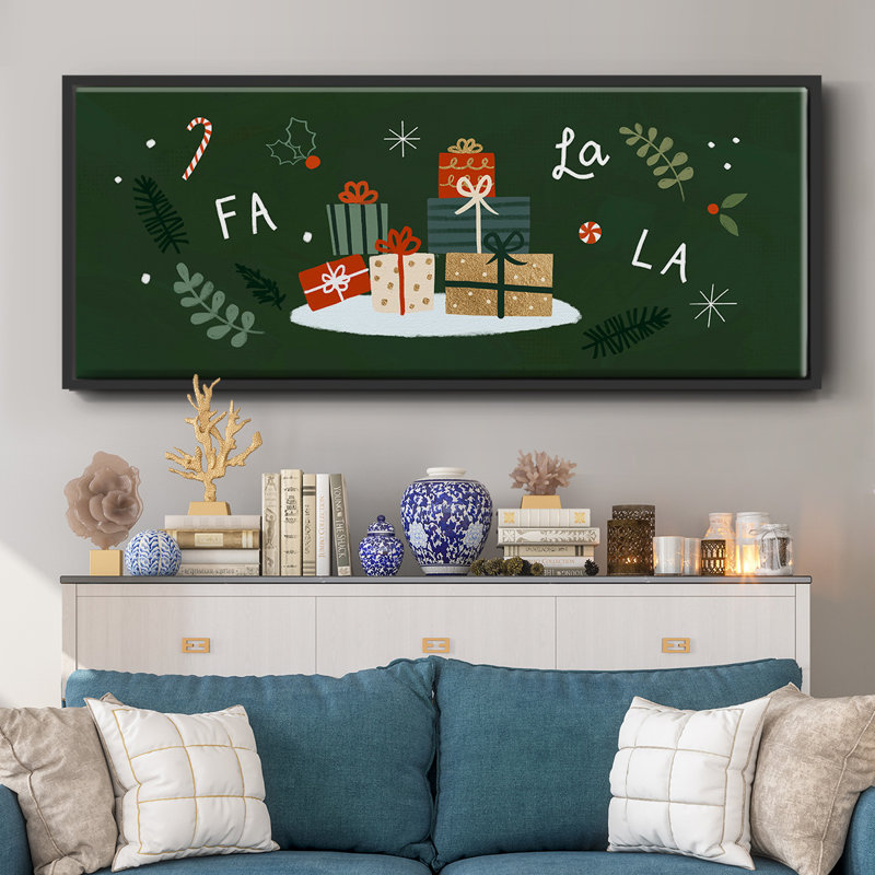 Little St. Nick Collection D- Framed Canvas, 24" H x 60" W