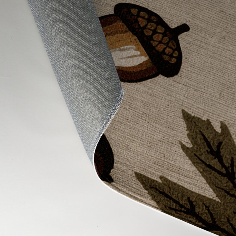 Tapis intérieur et extérieur gris Nature, Rectangle 5 pi x 7 pi