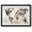 Antique Map - Vintage World Map, Matted and Framed Under Acrylic Glass, Office and Library Wall Art-1007413402-1007413392