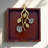 Rustic Wood Napkin Holder with Floral Metal Arm – Christmas Table Decor and Holiday Gift for Home