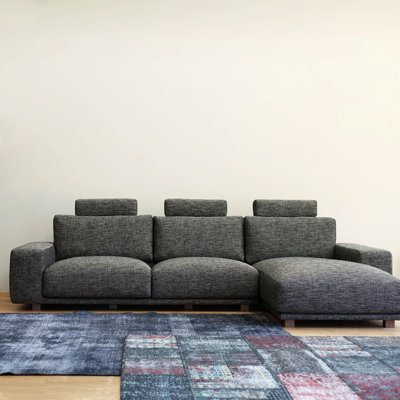 Fabre 2-Piece Upholstered Chaise Corner Sectional L-Shaped Living Room Sofa