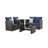 4-Piece Wicker Patio Conversation Set With Glass Table And Blue Cushions-1654072462-1654072463