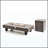 Rectangular Steel Propane Fire Pit Table 40000 BTU For Outdoor Patio Garden Backyard