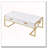 Rectangular Coffee Table with 4 Drawers and Gold Base-1214108619