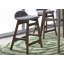 Ensemble de table de réunion Paulina pour 4 personnes avec chaises rembourrées brun clair-35444184