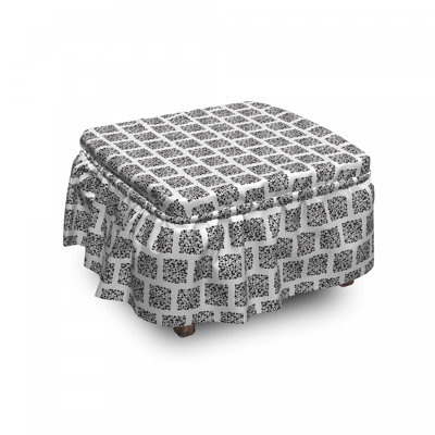 Housse pour repose-pieds square