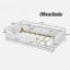 Lit plateforme tapissier Pinney avec garde-corps et station de charge