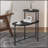 Modern 2-tier Coffee Table with Wood Storage Shelf and Stylish Design-314973764