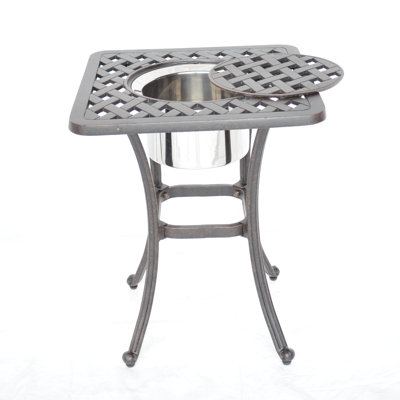 Nola Square Outdoor Side Table , 21 " W 21 " D
