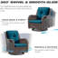 Ensemble de mobilier de patio en osier - Ensemble de conversation 3 pièces en rotin pour l'extérieur