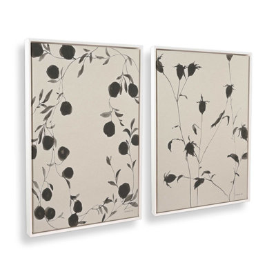 «Black Ink Botanicals», ensemble de 2