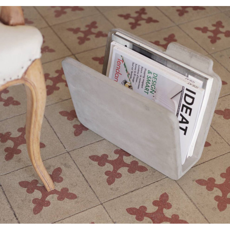 Fiber Concrete Magazine Rack