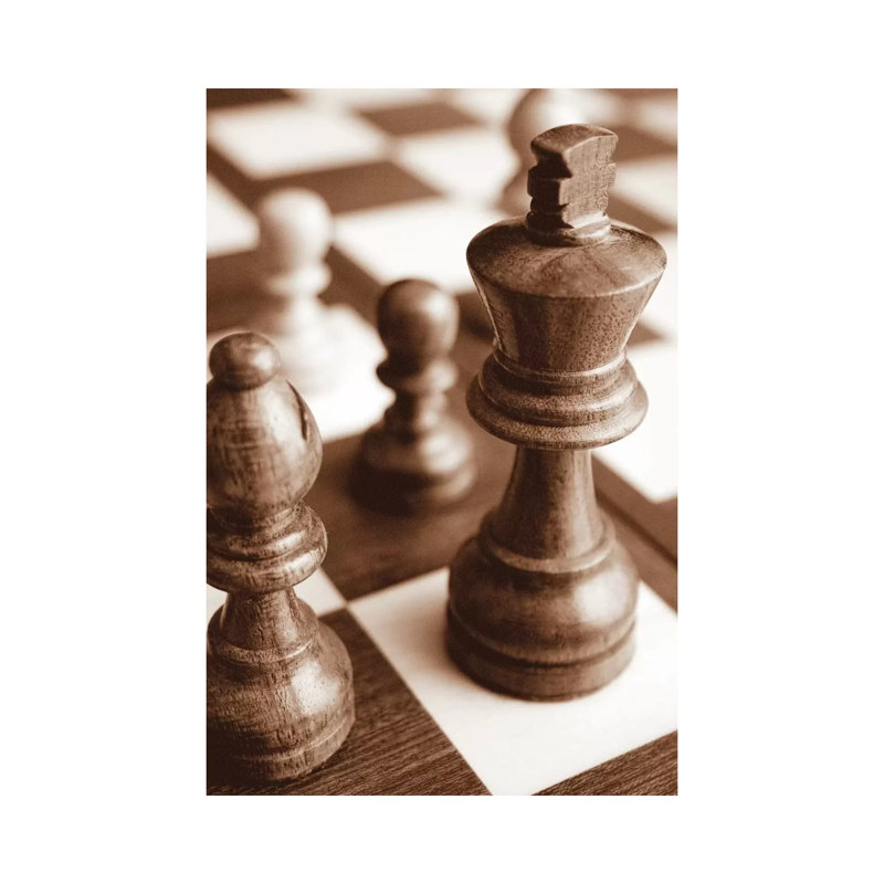 Chess by Boyce Watt - Wrapped Canvas Print, 20.32 cm H x 30.48 cm W