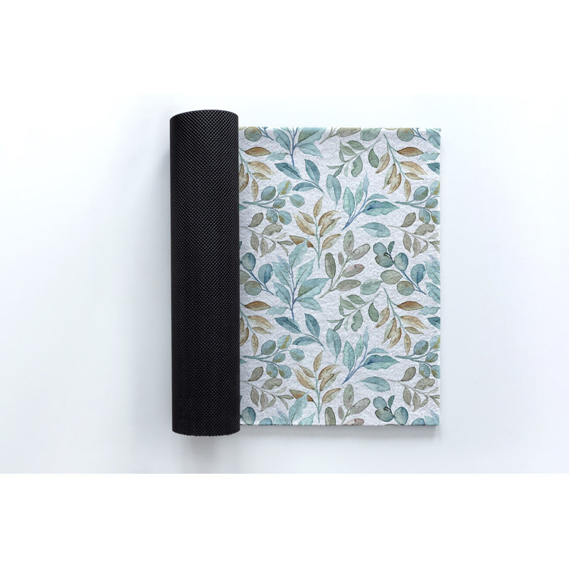 Non-Slip Floral Outdoor Doormat