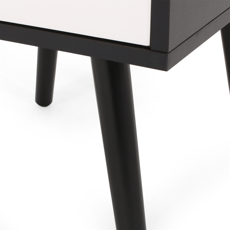 End Table, Black White
