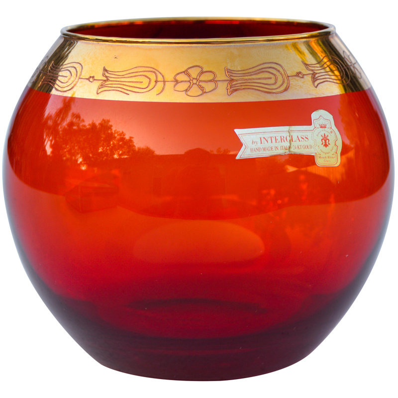 4'' H Glass Tabletop Votive Holder