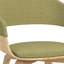 Lowell Bentwood Upholstered Dining Chair with Curved Backrest in Mid-Century Modern Style-1046673798