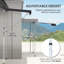 Dakota Fields 200cm W x 150cm D Polyester Cover Retractable Patio Awning-347153777