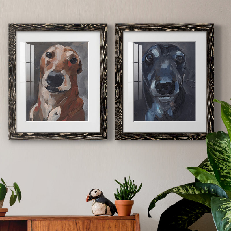 «Good Boy» IPémium, reproduction encadrée - prête à être accrochée, H 20 po x l 17 po x P 1 po, Papier encadré noir