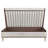 Houston King Channel Tufted Velvet Panel Bed - Porcini/Walnut