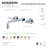 Kingston Brass Concord Two-Handle 3-Hole Wall Mount Roman Tub Faucet-44388681-72475871