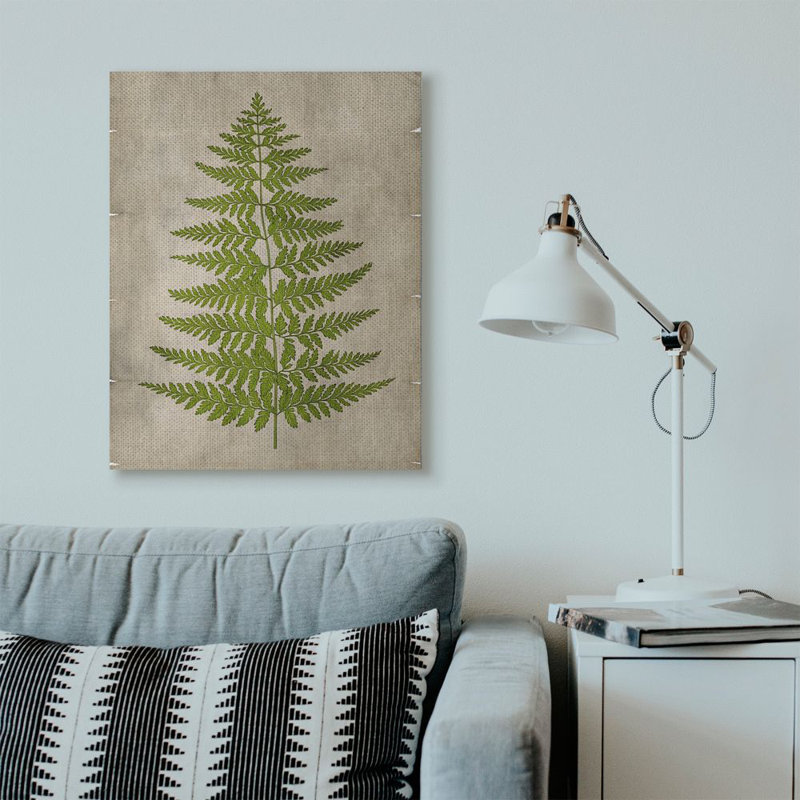 « plante green parchemin », impression, Toile tendue, H 36 po x l 48 po x P 1,5 po