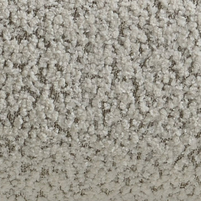 Fauteuil bouclé gris Irma avec pivot