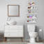 Tablettes murales flottantes Sorbus, fixées au mur pour la décoration intérieure, l 16,25 po x P 5,5 po, panneau décoratif en bois aggloméré (ensemble de 5) - blanc-116806951