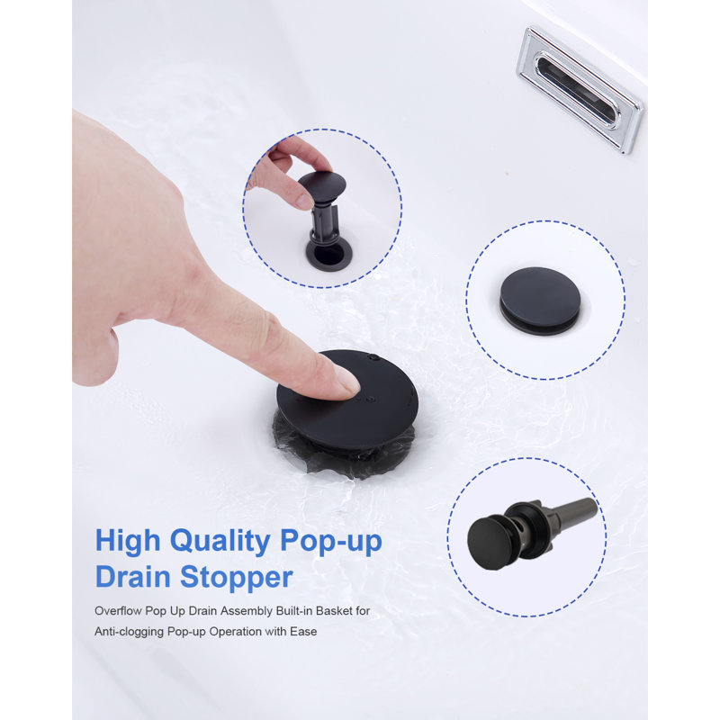 -degree Swivel Matte Black Metal Modern Bathroom Faucet For Home
