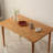 Modern Burlywood Rectangular Solid Wood Dining Table-1777086189