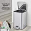 Stainless Steel Step On and Odour Seal Recycling Bin - 1.32 L