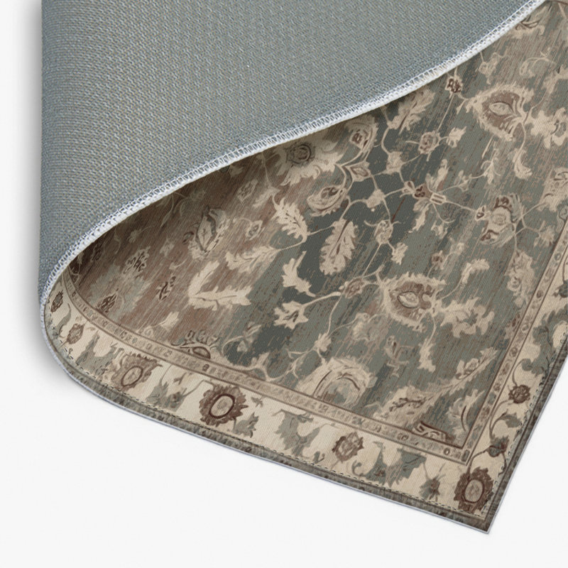 Overdyed Gray Indoor and Outdoor Area Rug, Rectangle 8' x 10'