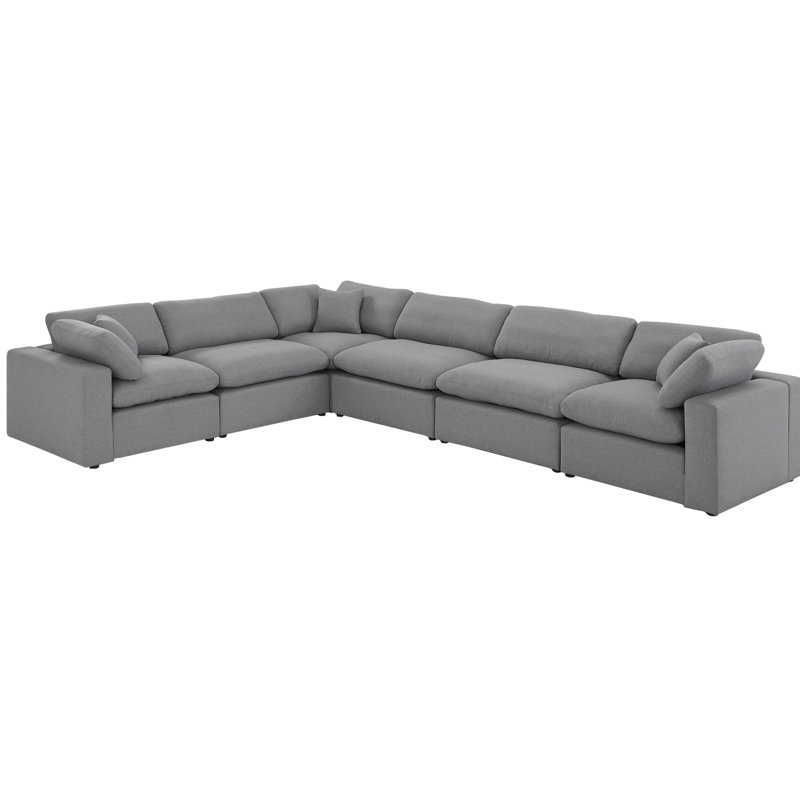 Bania Upholstered L-Shaped Sectional Symmetrical