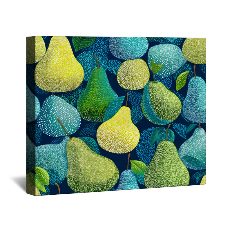 Décoration murale toile tendue Pears - fruits en plusieurs tailles, 16 po x 20 po